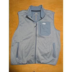 AFTCO Vesto Weatherproof Vest In A Light Blue 6K Waterproofing Size Large